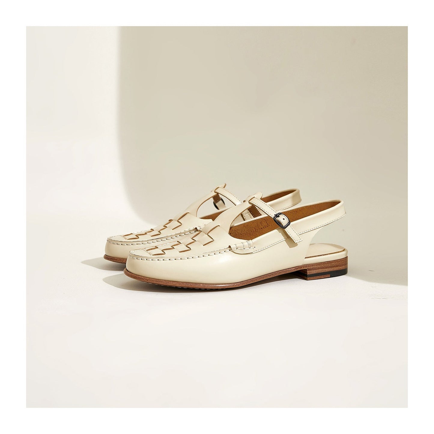 Woven Slingback Sandals with Cushioned Insole for Women
