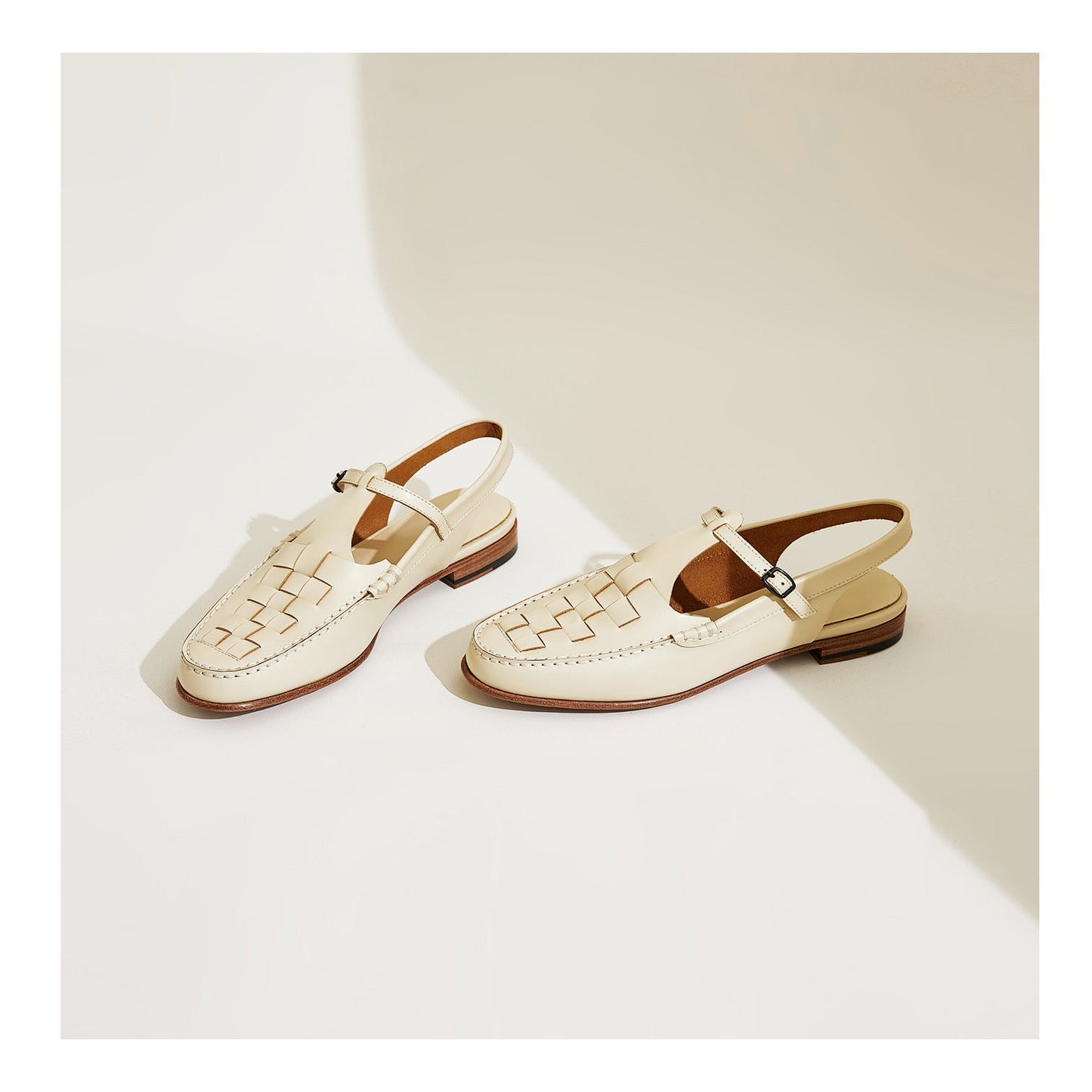 Woven Slingback Sandals with Cushioned Insole for Women