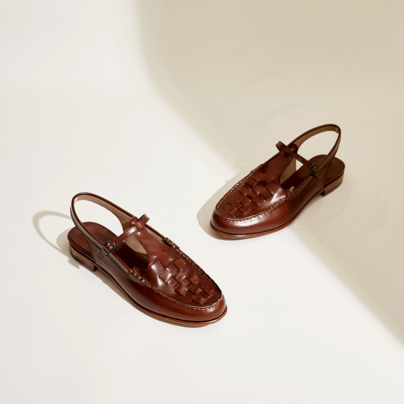 Woven Slingback Sandals with Cushioned Insole for Women