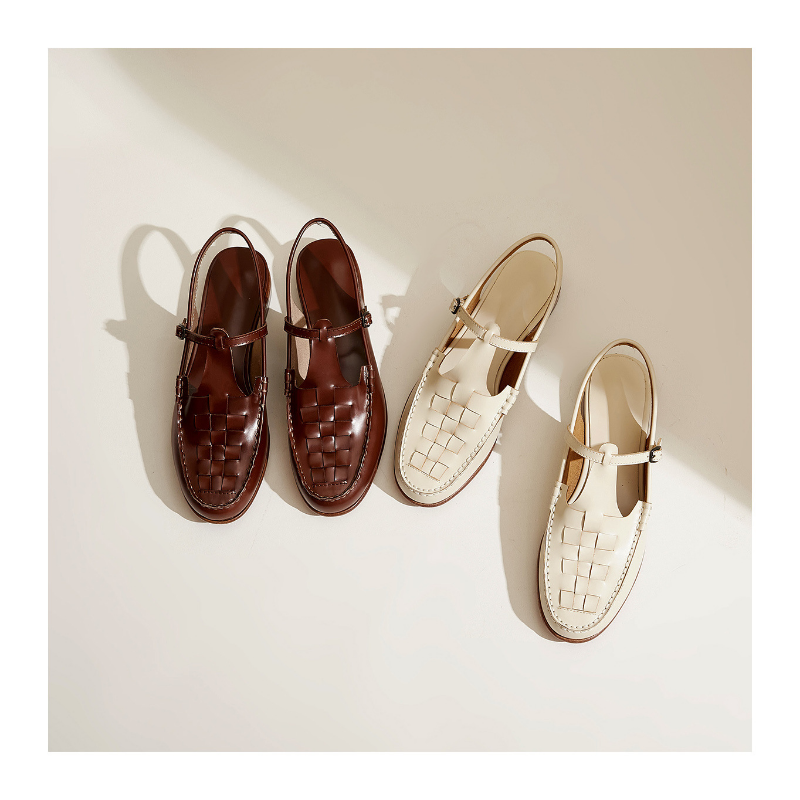 Woven Slingback Sandals with Cushioned Insole for Women