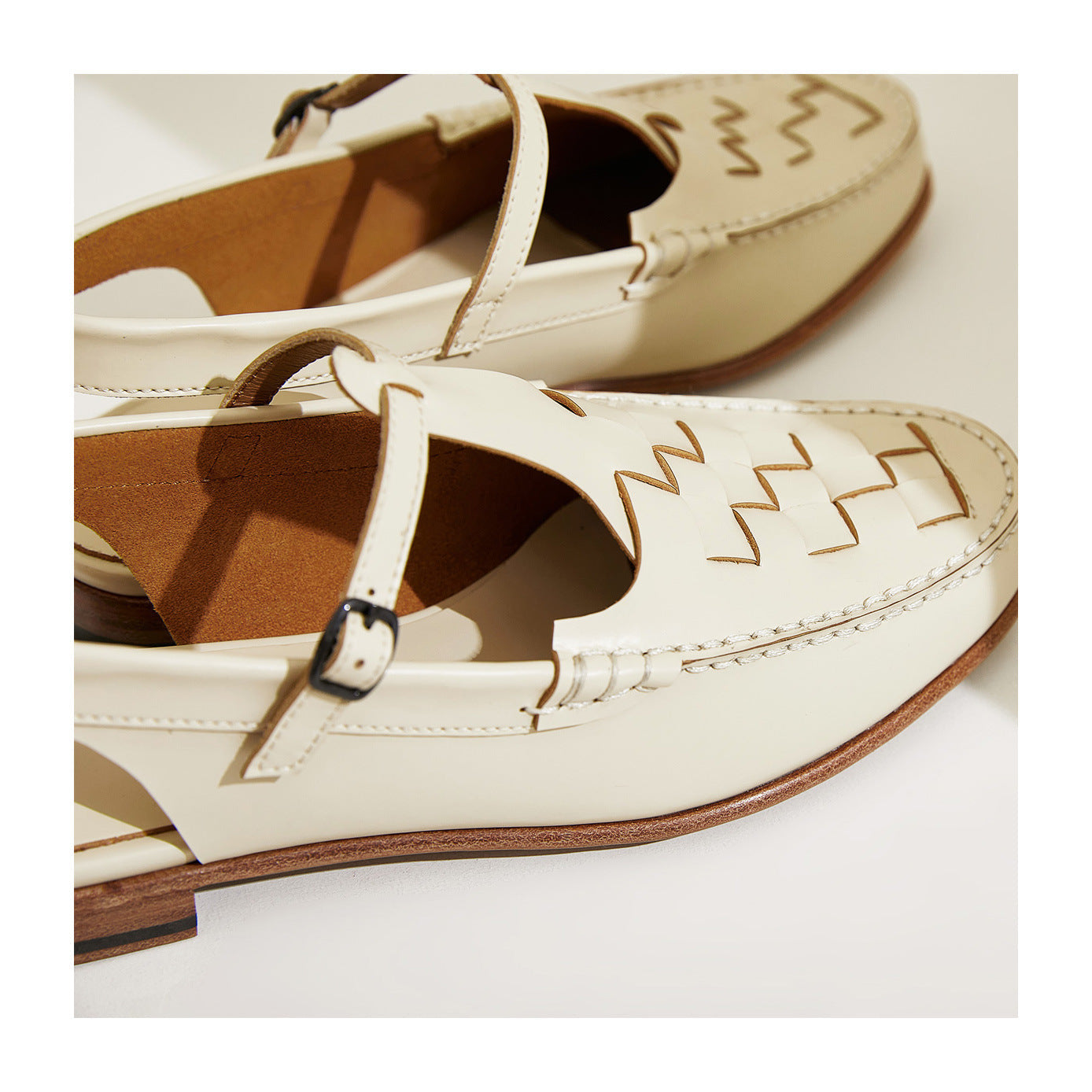 Woven Slingback Sandals with Cushioned Insole for Women