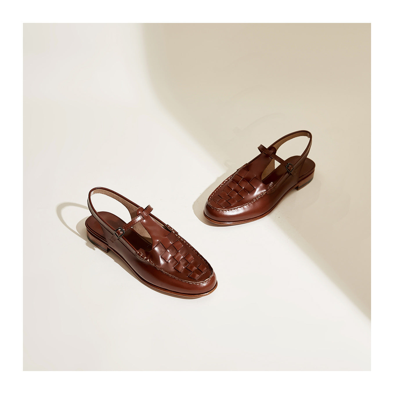 Woven Slingback Sandals with Cushioned Insole for Women