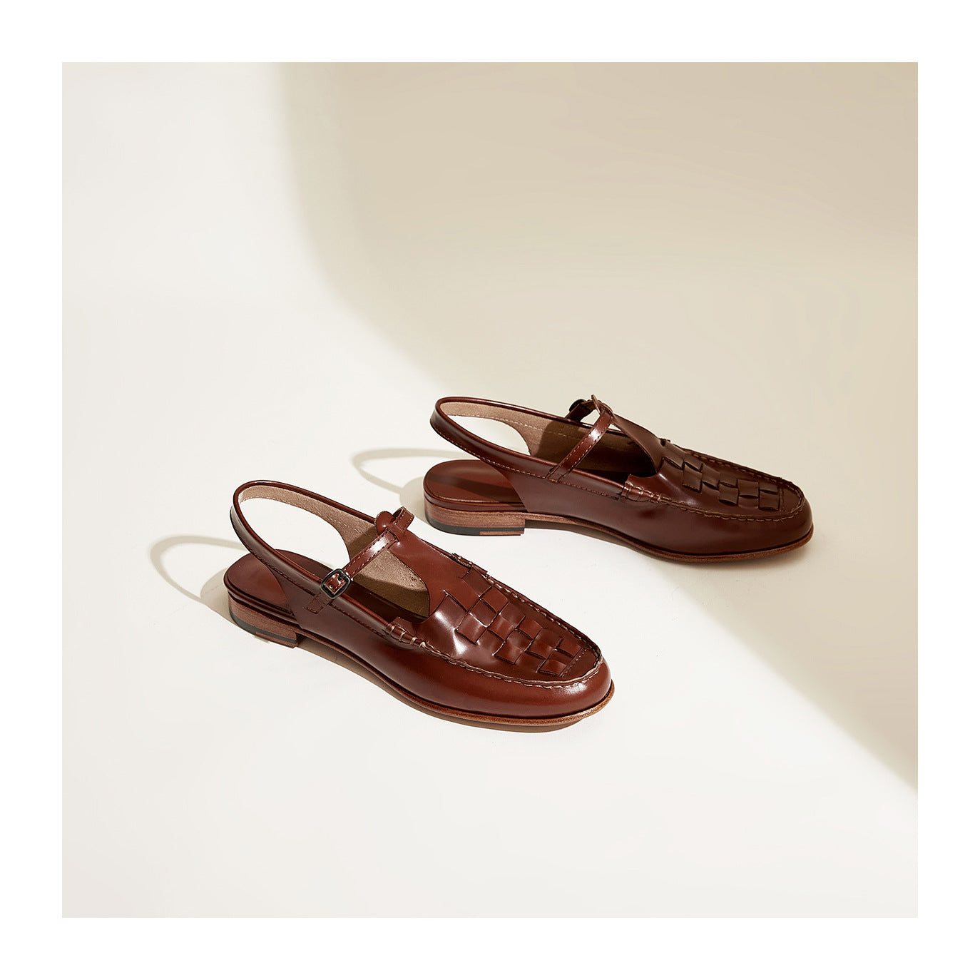 Woven Slingback Sandals with Cushioned Insole for Women