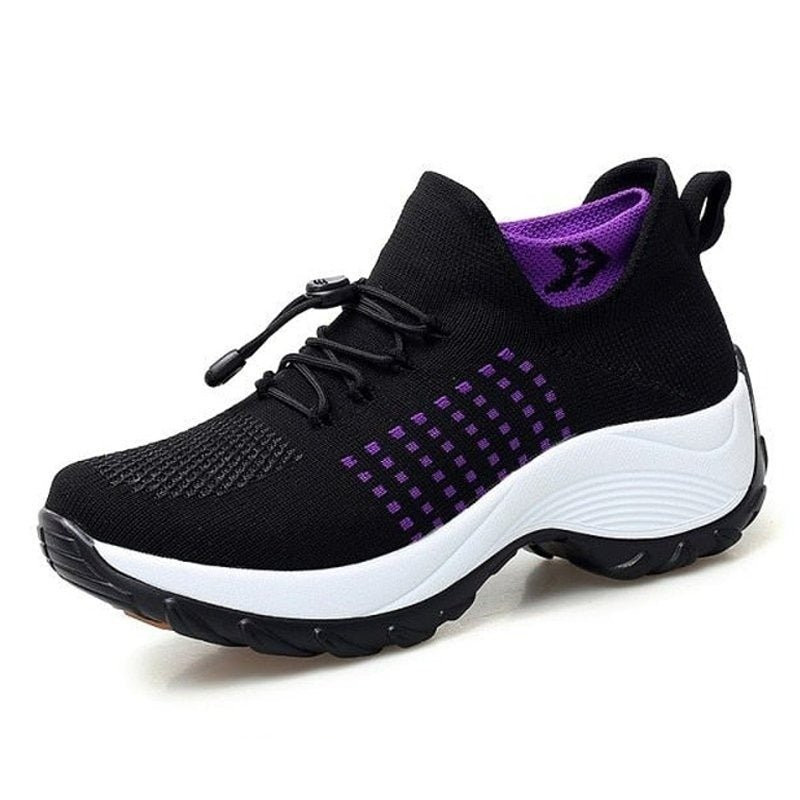Women's Stretch Cushion Sneakers for Foot Pain Relief