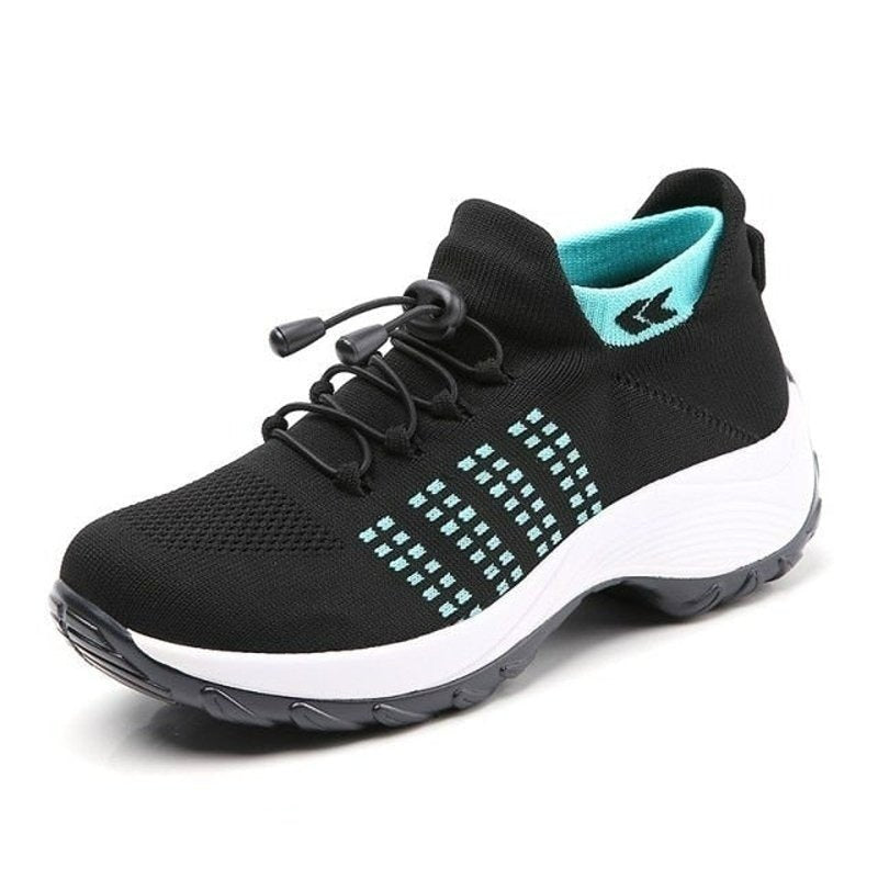 Women's Stretch Cushion Sneakers for Foot Pain Relief