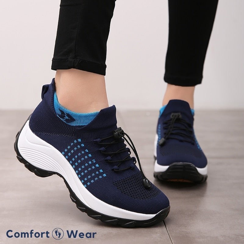 Women's Stretch Cushion Sneakers for Foot Pain Relief
