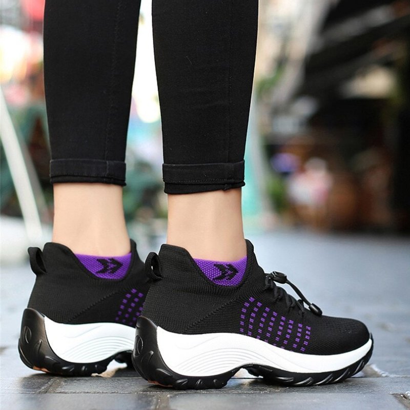 Women's Stretch Cushion Sneakers for Foot Pain Relief
