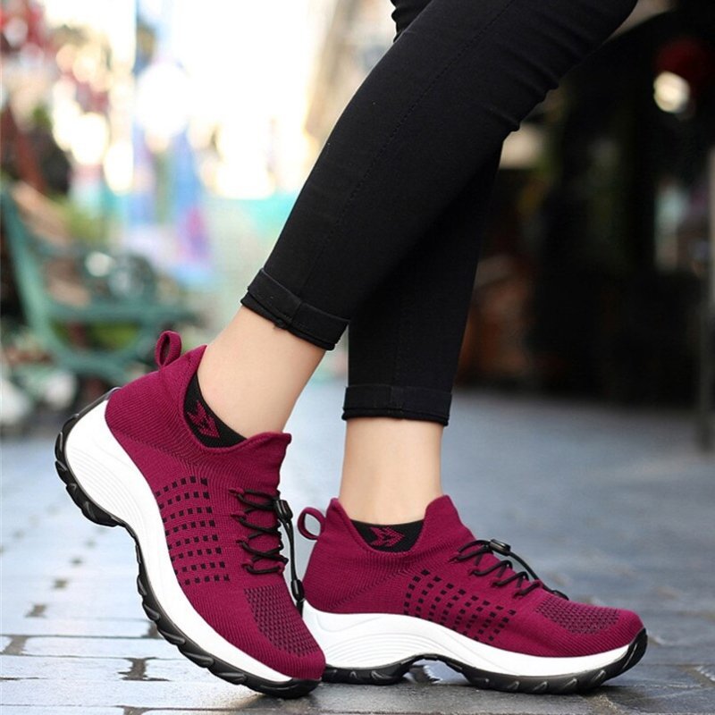 Women's Stretch Cushion Sneakers for Foot Pain Relief