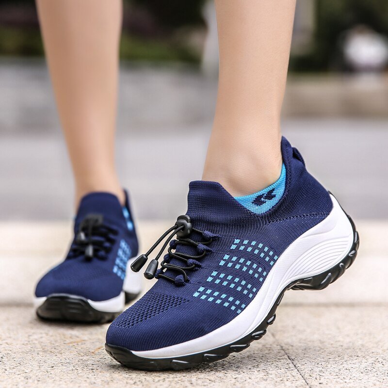 Women's Stretch Cushion Sneakers for Foot Pain Relief