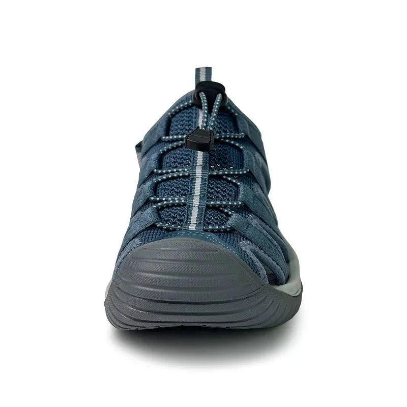 Women's Closed-Toe Hiking Sandals with Elastic Lace