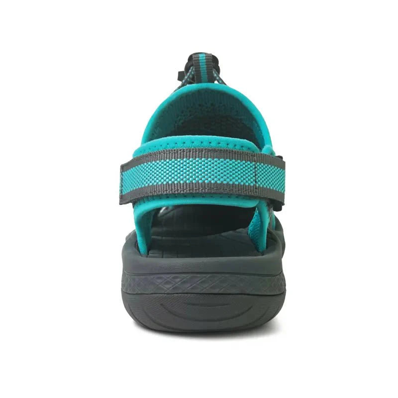 Women's Closed-Toe Hiking Sandals with Elastic Lace