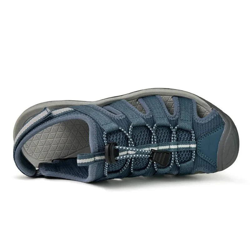 Women's Closed-Toe Hiking Sandals with Elastic Lace