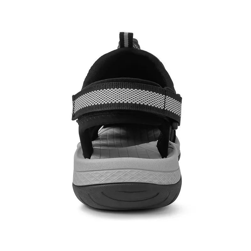 Women's Closed-Toe Hiking Sandals with Elastic Lace