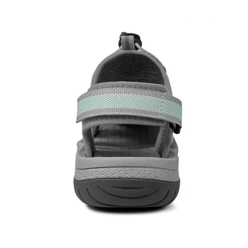 Women's Closed-Toe Hiking Sandals with Elastic Lace