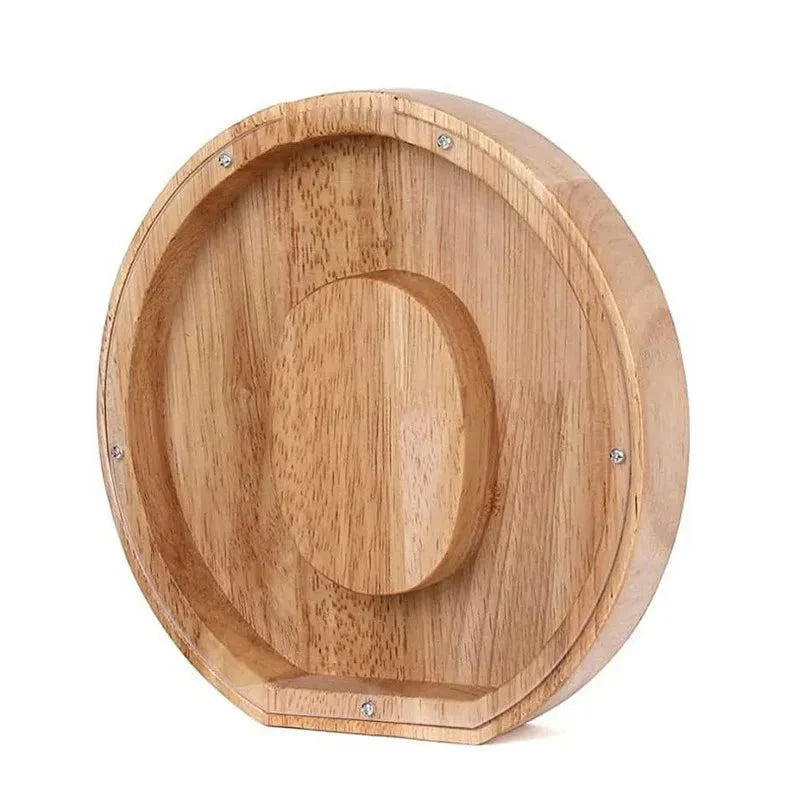 Personalized Wooden Initial Piggy Bank