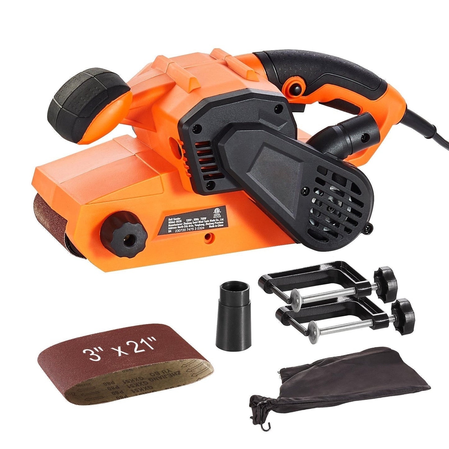 750W Ergonomic Woodworking Sander with Dust Control