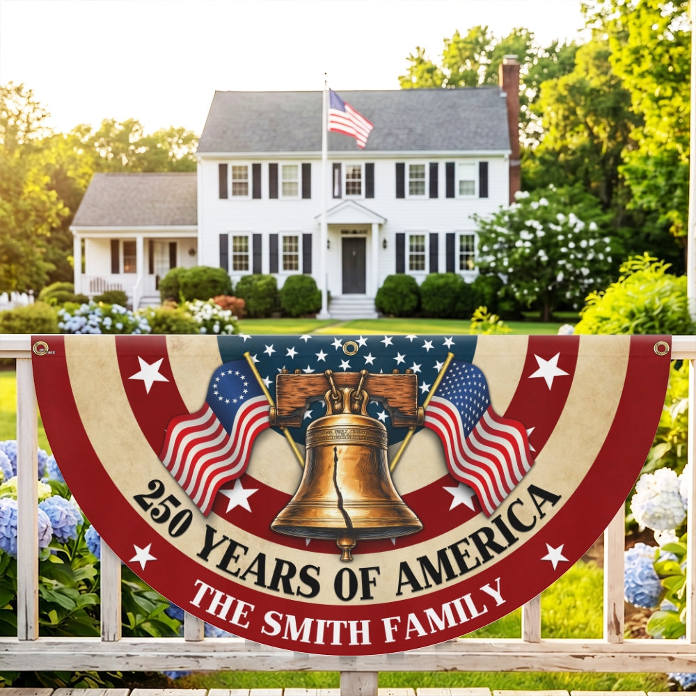 Personalized 250th Anniversary Betsy Ross Fan Flag