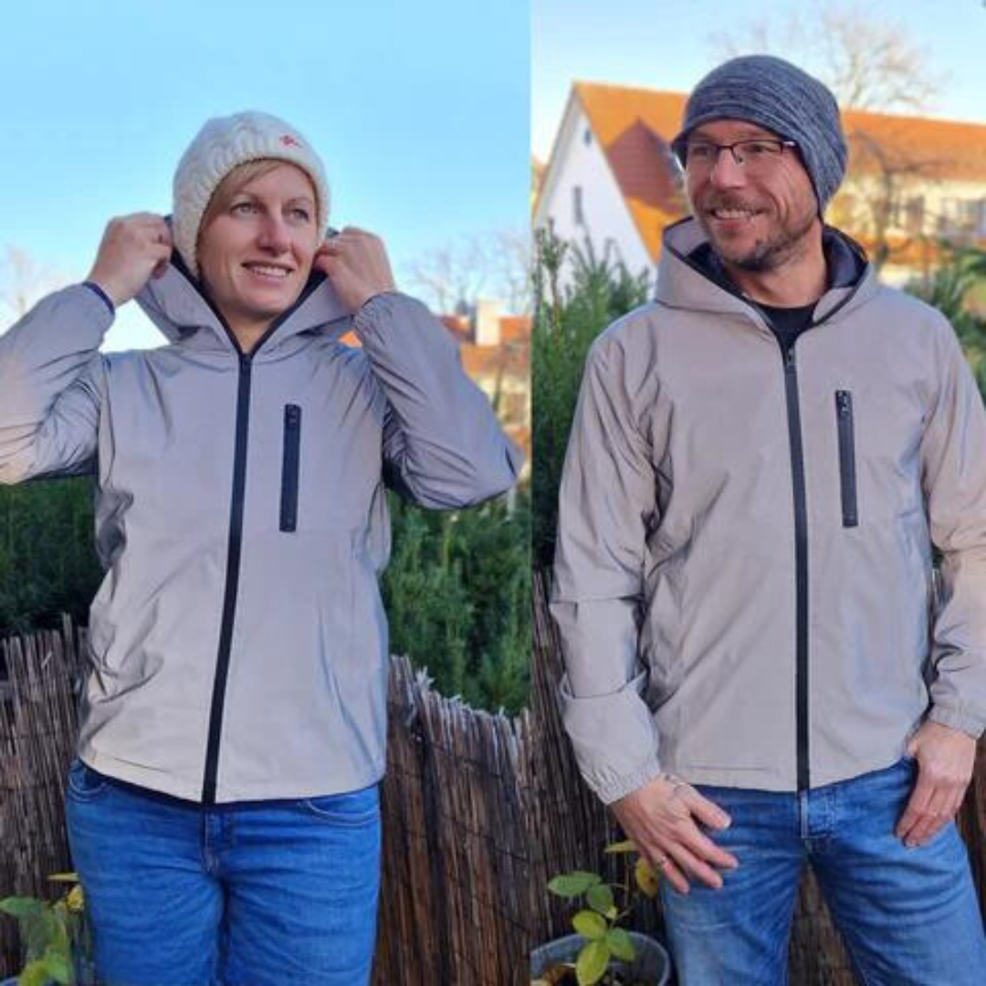 Waterproof Long Sleeve Jacket with Reflective Details