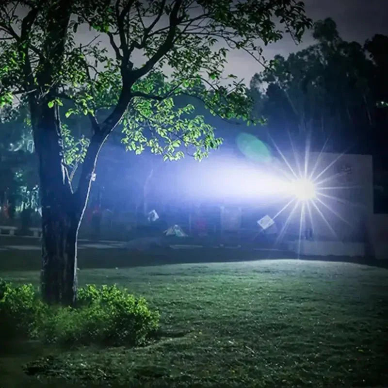 90000 Lumens Waterproof Flashlight with Zoom Function