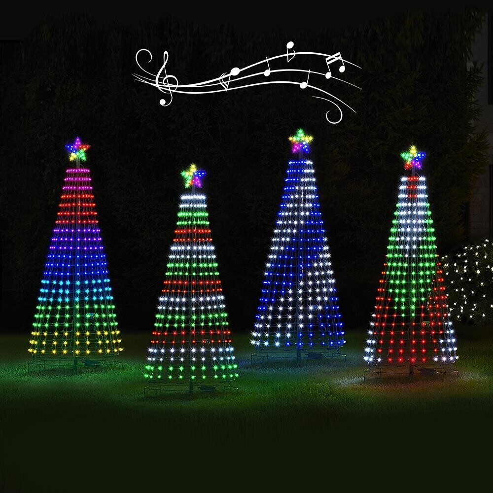 Multicolored LED Animated Outdoor Christmas Tree Lights