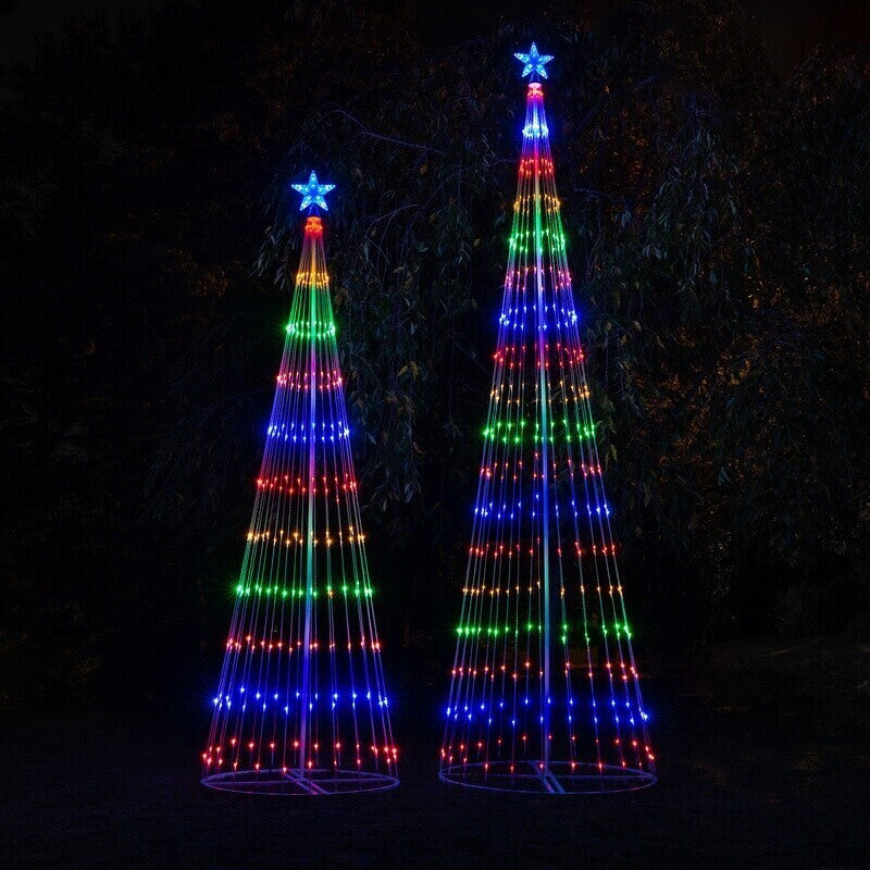 Multicolored LED Animated Outdoor Christmas Tree Lights