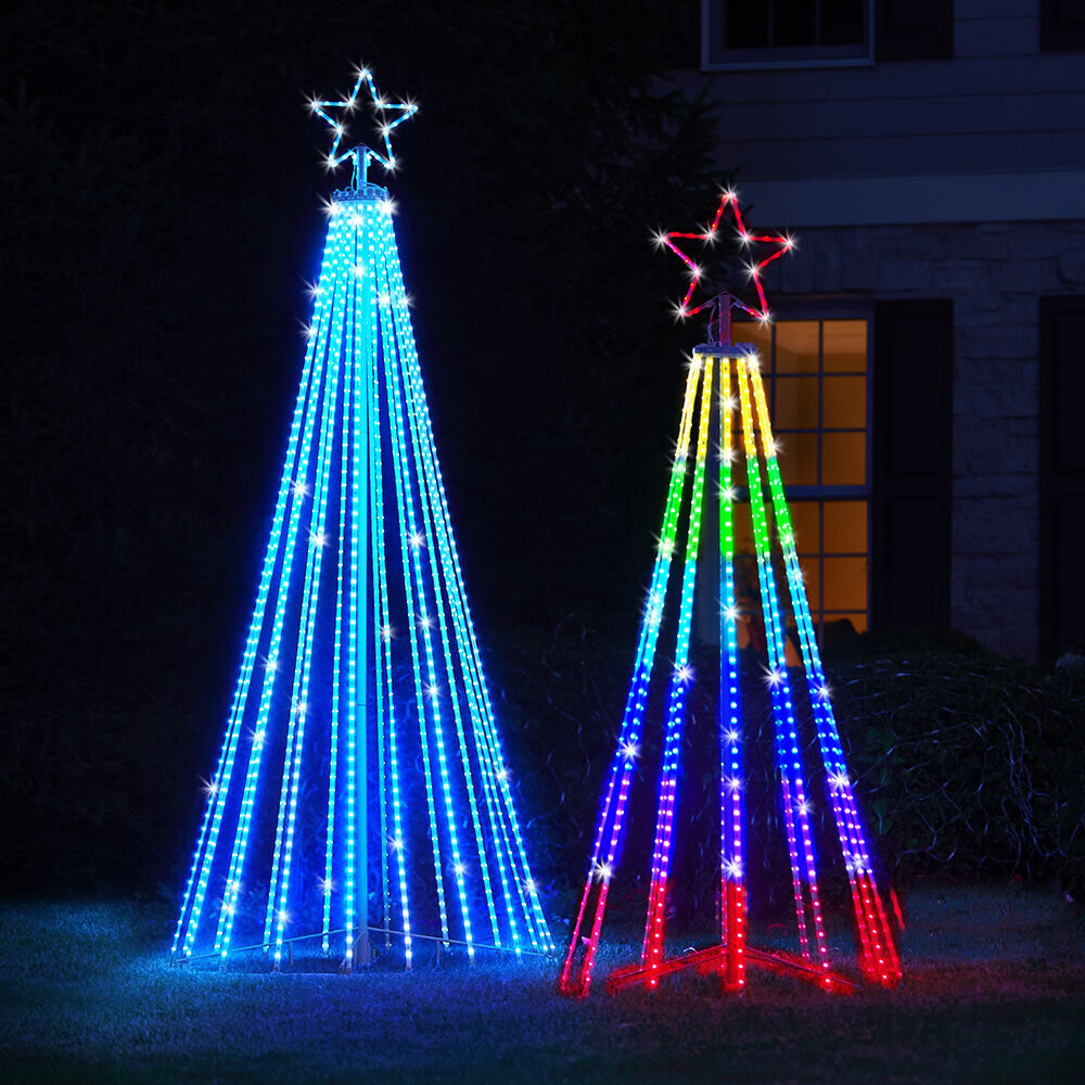 Multicolored LED Animated Outdoor Christmas Tree Lights