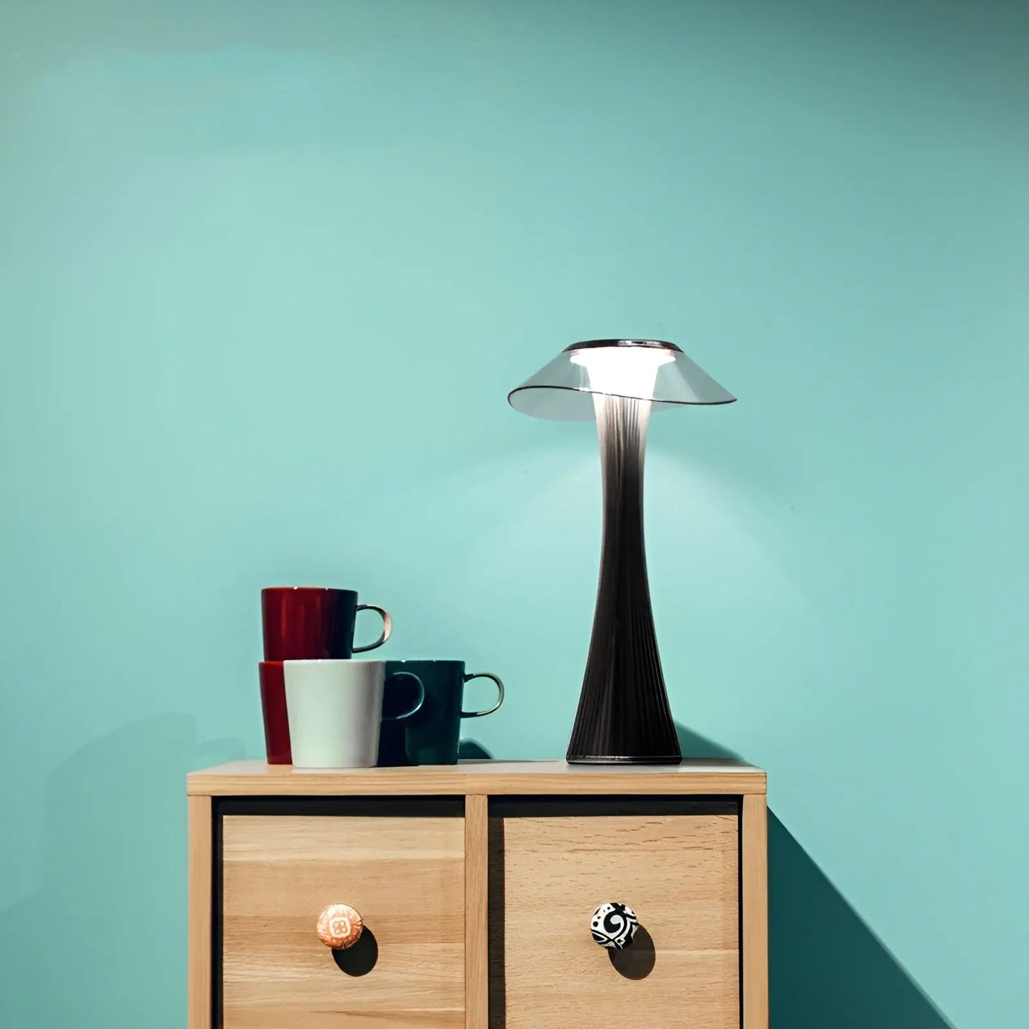 Rechargeable Touch Control Table Lamp with Adjustable Ambiance