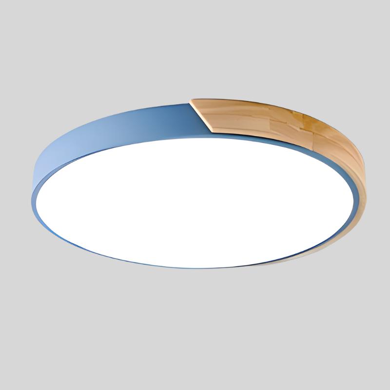 Wood Macaron Round Ceiling Light - Scandinavian Design
