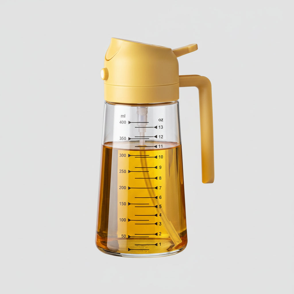 16oz BPA-Free Glass Olive Oil Sprayer & Dispenser