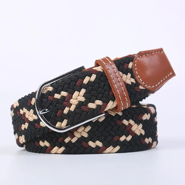 Casual Adjustable Stretch Belt in Elastic Fabric