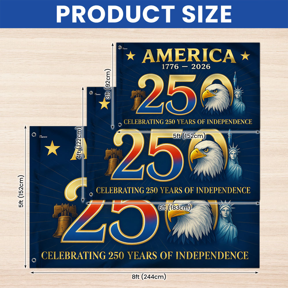 American Flag Grommet Flag for 250th Anniversary Celebration