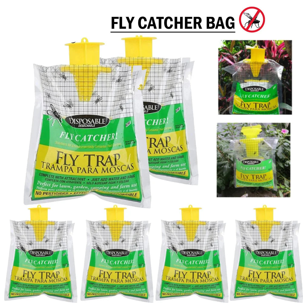 Eco-Friendly Disposable Fly Trap for Outdoor Use