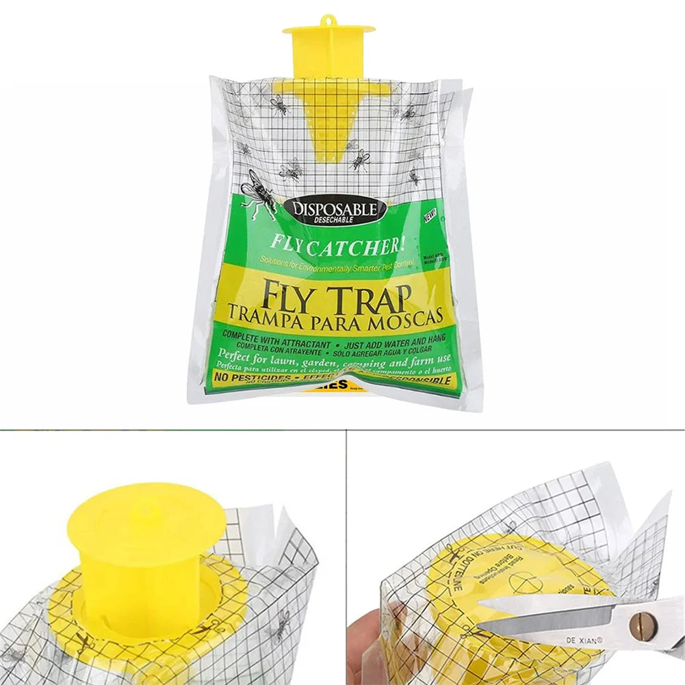 Eco-Friendly Disposable Fly Trap for Outdoor Use