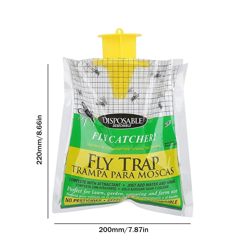 Eco-Friendly Disposable Fly Trap for Outdoor Use