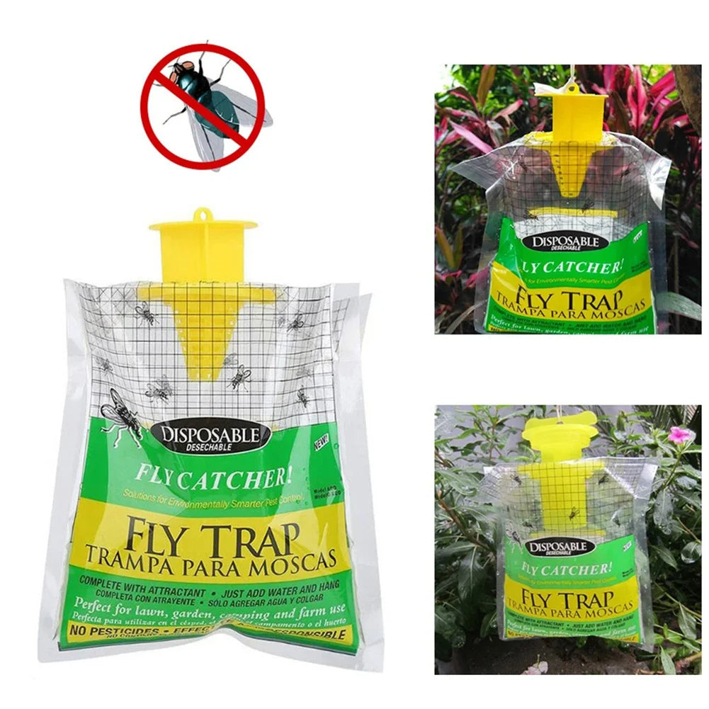 Eco-Friendly Disposable Fly Trap for Outdoor Use