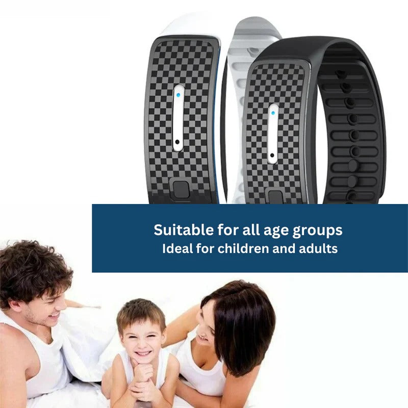 Ultrasonic Mosquito Repellent Bracelet - Eco-Friendly and Adjustable