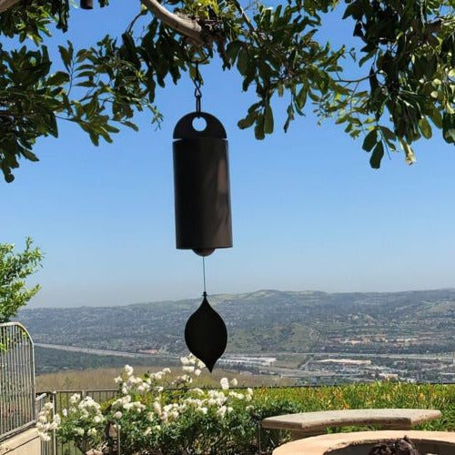 Deep Resonance Wind Chime with Ash Wood and Weather-Resistant Finish
