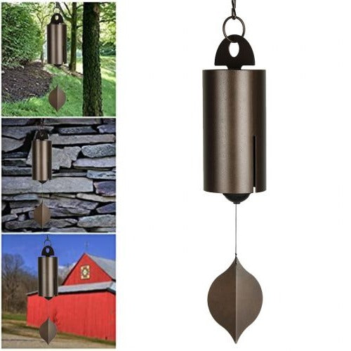 Deep Resonance Wind Chime with Ash Wood and Weather-Resistant Finish