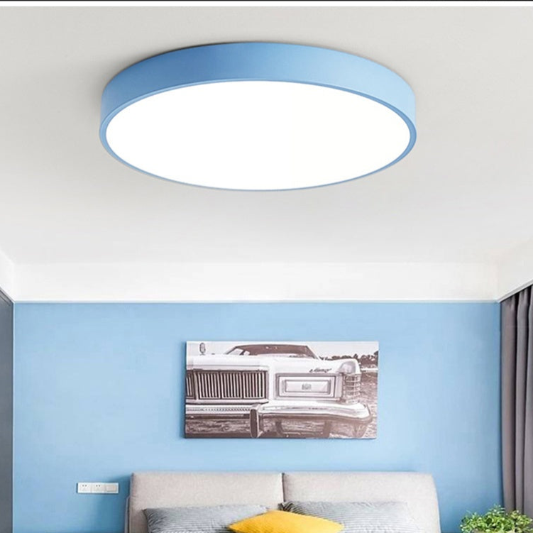 Wood Macaron Round Ceiling Light - Scandinavian Design