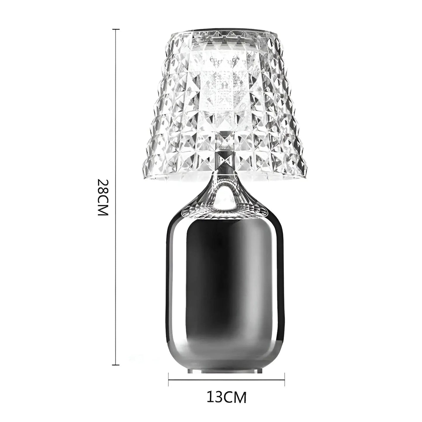Wireless Gold LED Table Lamp - Modern Rechargeable Design
