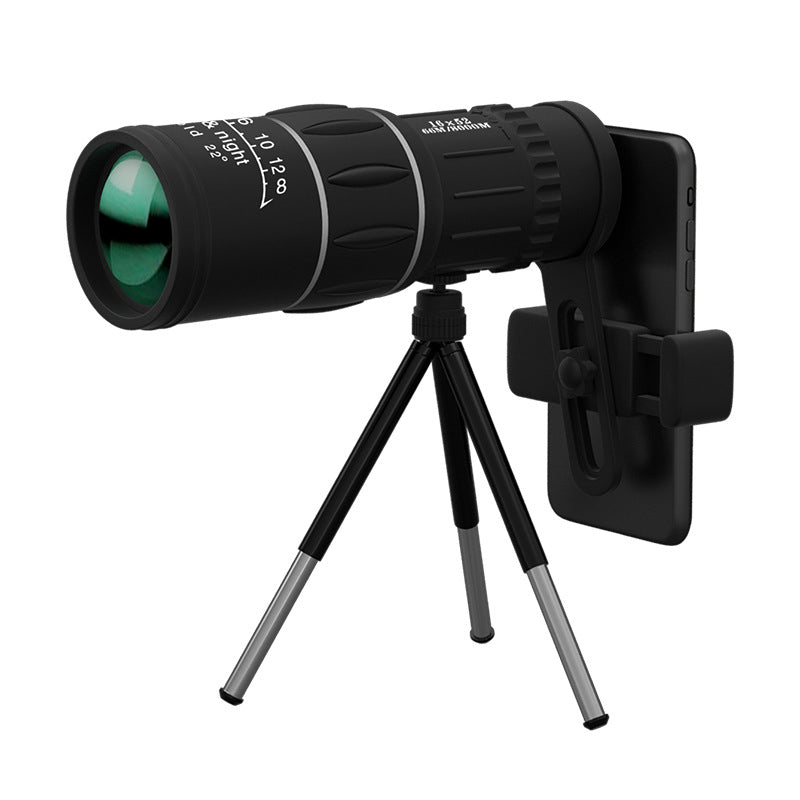 Portable 500x High Magnification Monocular Telescope with Tripod and Phone Holder